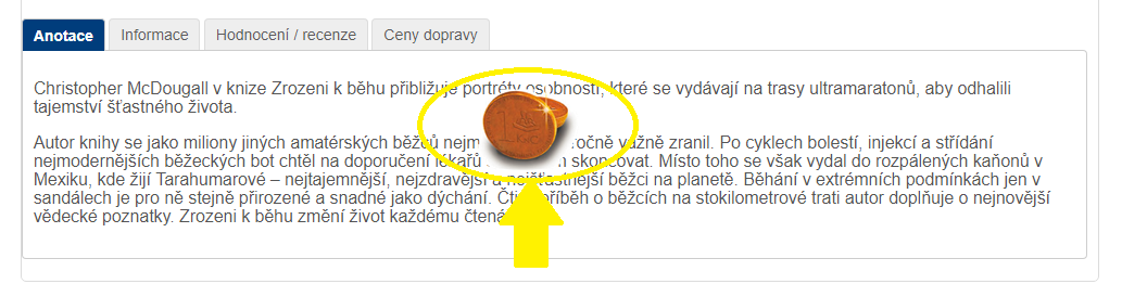 Kliknutí na KNIHCENT